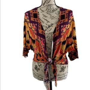 One7six women's medium tie up Blouse